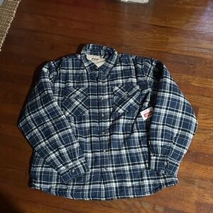Wrangler Plaid Button-Up Shirt NWT
